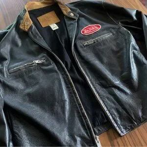 ジャケット・アウター muiVintage Von Dutch Leather Jacket Leather jacket VON DUTCH Black size XL International in